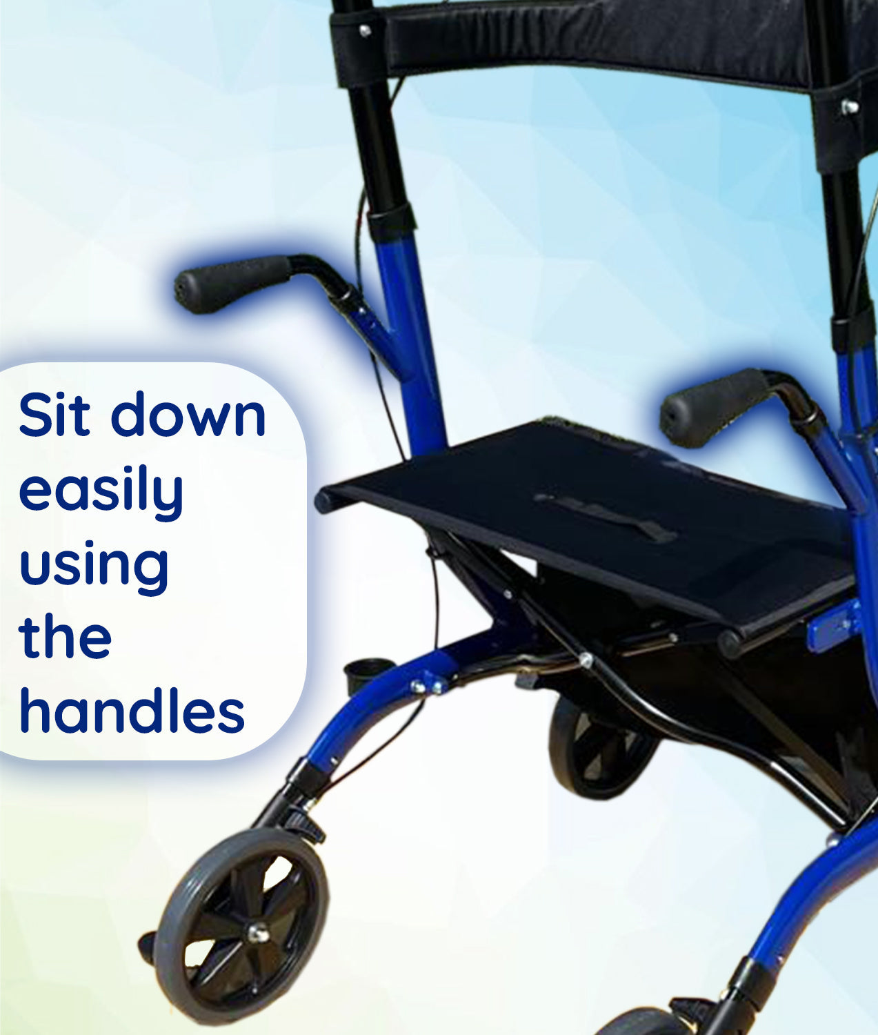 BreezeStride 4 Wheel Rolling Mobility Rollator