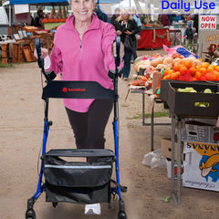 breezestride 4 wheel rolling mobility rollator