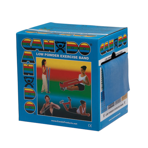 Cando Exercise Band Blue Heavy 50-yard Dispenser Box