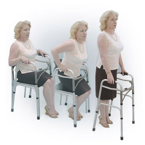 Easy-release 2 Button Folding Walker Adult - All Care Store 