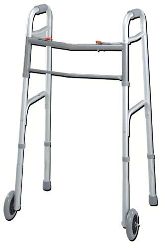 Easy-release 2 Button Walker Youth W/3  Wheels