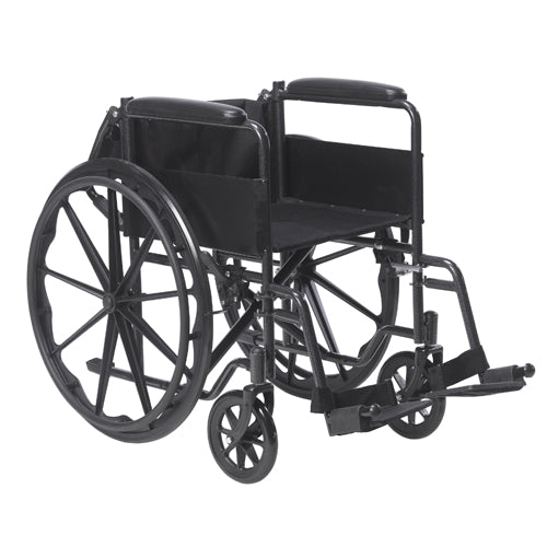 Wheelchair 18   W/fixed Full Arms & Swingaway Det Footrests - All Care Store 