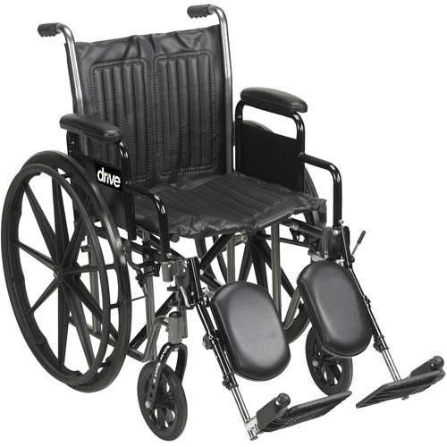 Wheelchair Econ Rem Full Arms 20  W/ Swing-away Footrests