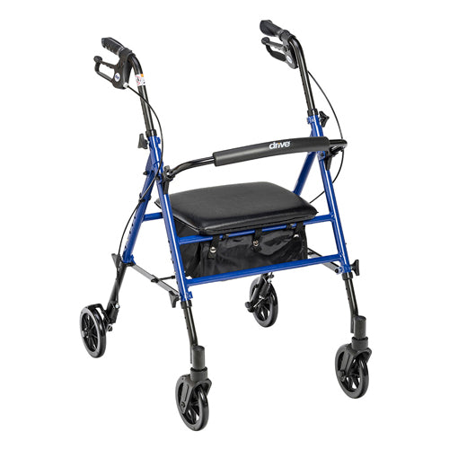 Rollator Aluminum W/adj. Seat Height  Blue