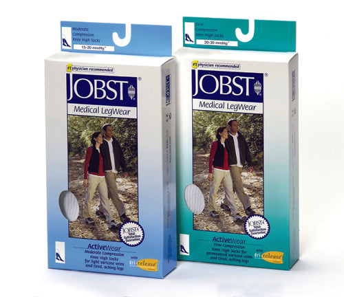 Jobst Active 15-20 Knee-hi Socks Black Medium