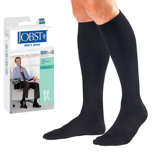 Jobst Men's Dress Socks 8-15 Navy Small