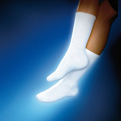 Jobst Sensifoot Socks 8-15mmhg White Large (pr)