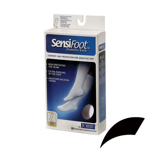 Sensifoot Diabetic Socks Black Extra Small