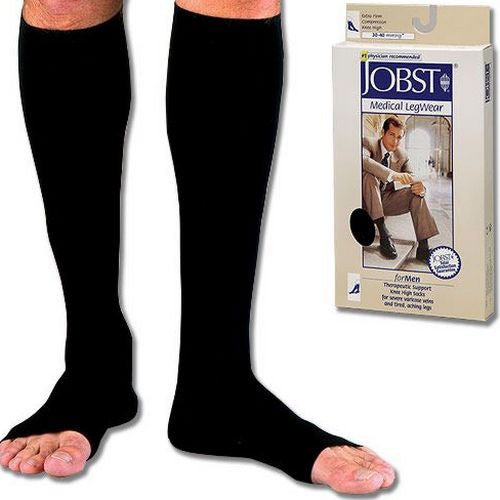 Jobst Opaque 30-40 K/h Open Toe Black Small