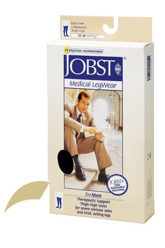 Jobst For Men 30-40 Thigh-hi Khaki Medium