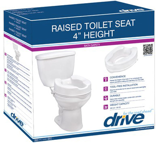 Raised Toilet Seat W/lid 4  Savannah-style  Retail - All Care Store 