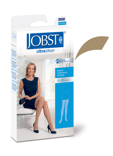 Jobst Ultrasheer 15-20mmhg Thigh Hi Large (pr) Honey