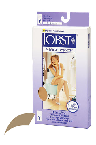 Jobst Ultrasheer 30-40mmhg Knee Hi Large (pr) Honey