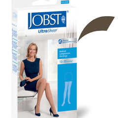 Jobst Ultrasheer 15-20mmhg Thigh Hi Small (pr) Espresso