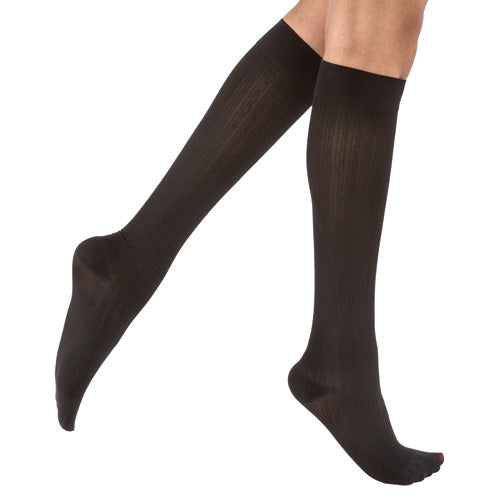 Jobst Sosoft Socks Kneehigh 8-15 Mmhg  Black  Large 1/pair