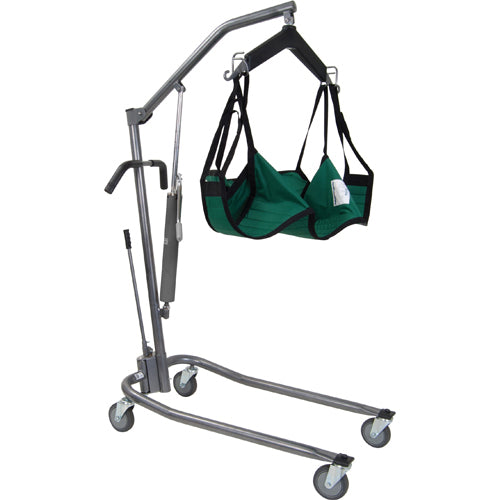 Patient Lift-manual Silvr Vein W/6-pt Cradle & Chains-drive