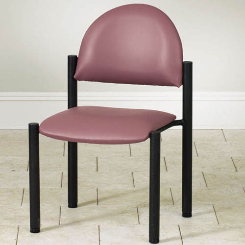 Waiting Room Black Frame Chair W/o Arms