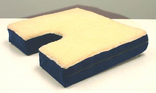 Coccyx Gel Seat Cushion W/ Fleece Top  18 Wx16 D X 3