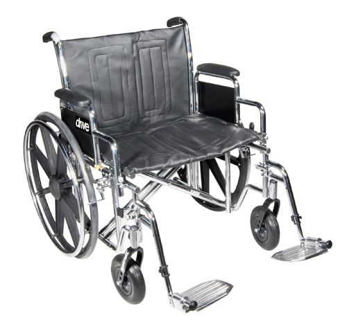 Wheelchair Std Dual-axle 24  W/rem Desk Arms & S/a Footrest