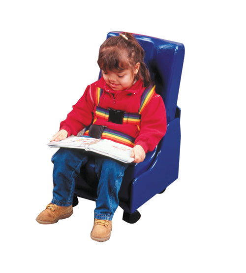 Skillbuilders 2-piece mobile floor sitter with wood base, small Skillbuilders 2-piece mobile floor sitter with wood base, small