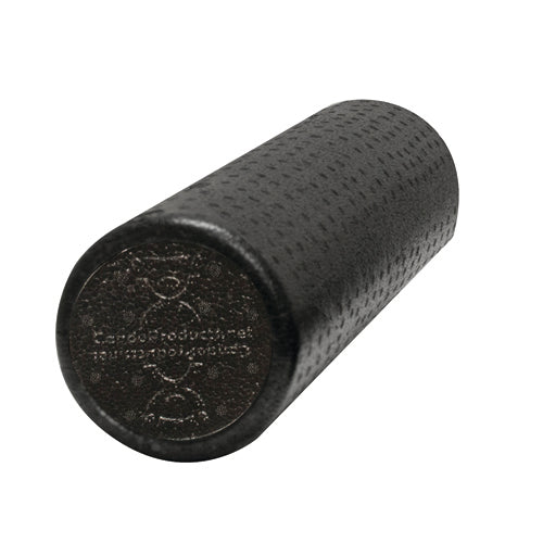 Cando Foam Roller Black Compos Extra Firm  Round  6  X 18