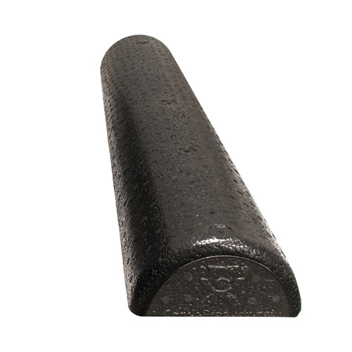 Cando Foam Roller Black Compos Extra Firm Half-round 6  X 36