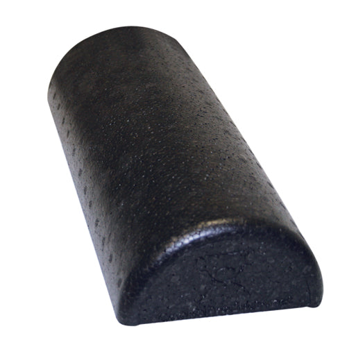 Cando Foam Roller Black Compos Extra Firm Half-round 6  X 12