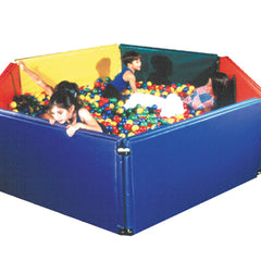 Panel Sided Ball Pit  6' X 6' W/3500 Large Balls