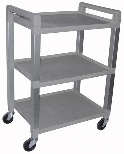 Utility Poly Cart W/3 Shelves