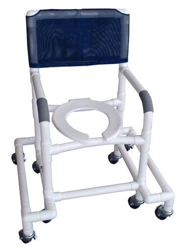 Shower Chair Pvc W/outrigger & Swivel Movement