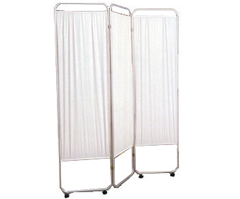 Three Panel Privacy Screen With Wheels