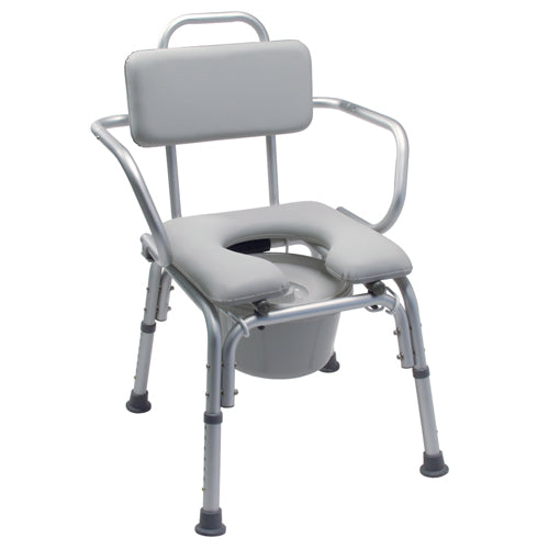 Lumex Commode Bath Seat Padded With Support Arms-kd