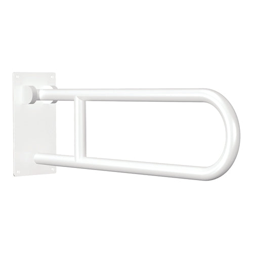 Flip-up Grab Bar  White Powder Coat  Standard