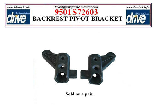 Back Rest Pivot Bracket (pair) For Rollator