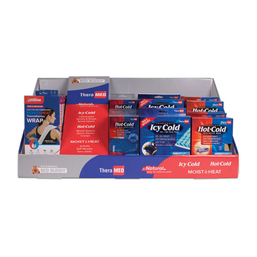 Expositor de compresas frías y calientes con varios estilos - De mostrador