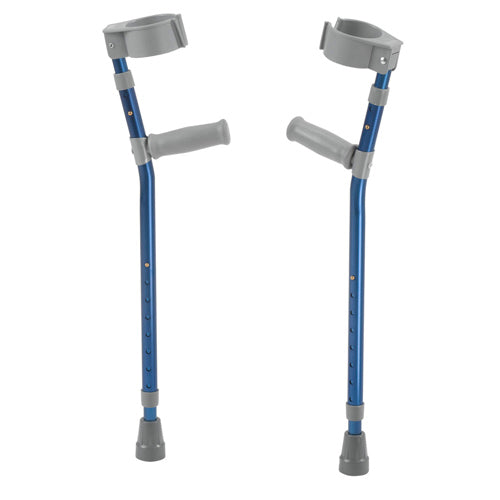 Pediatric Forearm Crutches(pr) Blue  3'2 -4'-5  Height