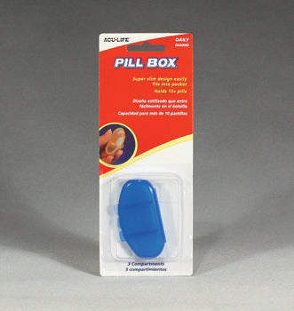 Pill Box-daily (kidney Shaped)