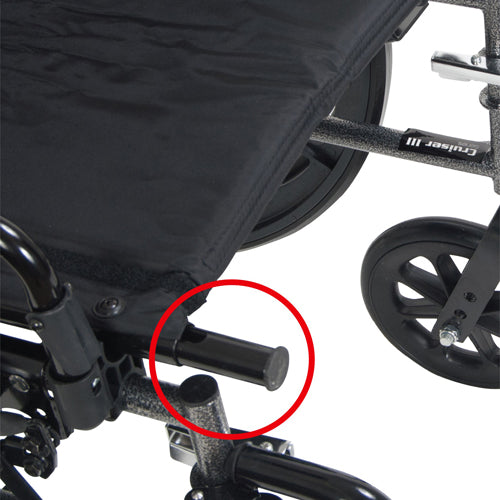 K3 Wheelchair Ltwt 20  Wdda & S/a Footrests  Cruiser Iii - All Care Store 