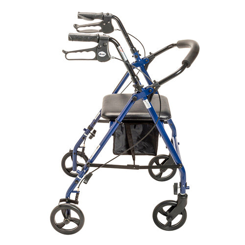 Rollator Steel Blue W/6  Whls Knocked-down - All Care Store 