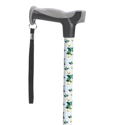 Comfort Grip Cane  Lemons Fashion Color - Lemons