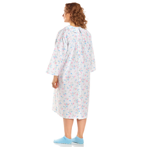 Flannelette Patient Gown Women Small-medium  Pink/blue Floral