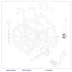 Wheelchair Fork Bearing Only