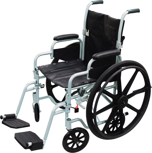 Pollywog wheelchair transport combination chair 18-inch front view