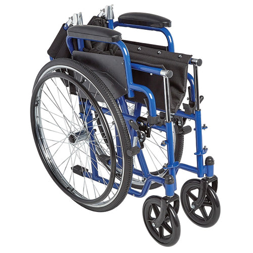 Ziggo Wheelchair  Lightweight Folding  16   Blue
