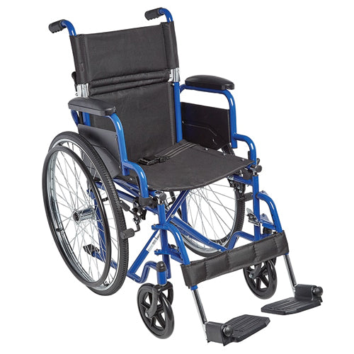 Ziggo Lightweight Wheelchair with flip-back, padded desk-length armrests, 250 lbs Weight Capacity ,ZG1600