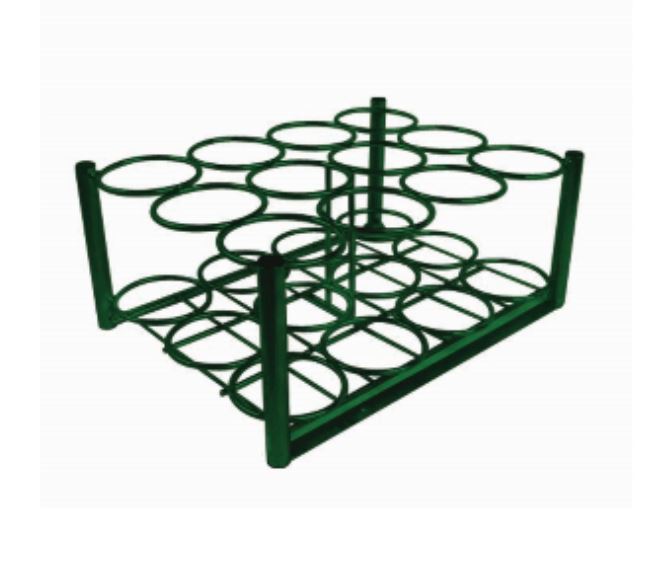 C/D/E Cylinder Rack, 12 Cylinder Capacity