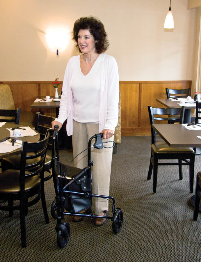 Carex Roller Walker For Seniors and Elders, Wheel size 7.5 inch ,With Height Adjustable Weight Capacity 300lbs, Foldable , FGA33300 0000