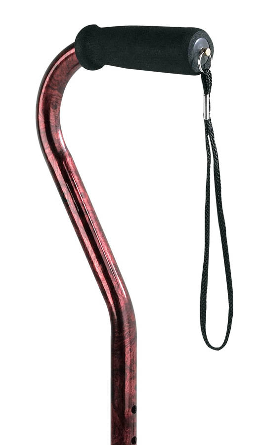 Carex Designer Offset Cane - Red