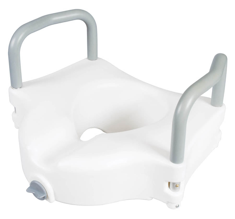 Carex Classics Raised Toilet Seat with Armrests