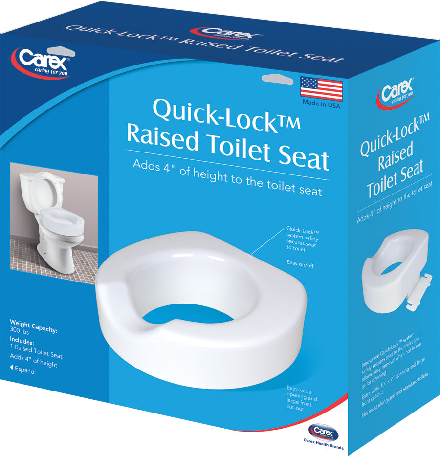 Carex Quick-Lock Raised Toilet Seat